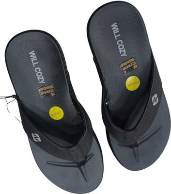 Will Cozy Men Slippers(Black , 6)