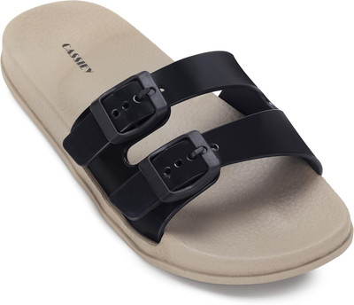 Cassiey Men Slides(Black , 8)