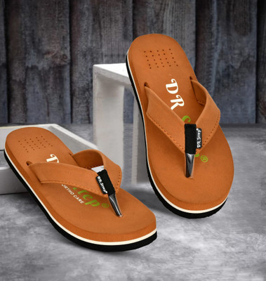 DR STTEP Men Orthopedic Slippers for Men Comfort Fit Soft Cushion Lightweight Slippers(Tan , 6)