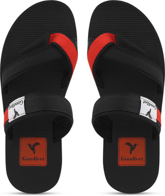 Goodfeet Men Slippers(Black , 6)