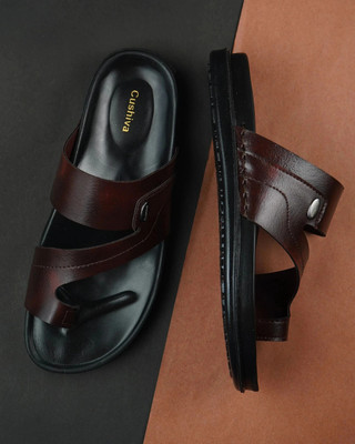 Cushiva Men Slippers(Brown , 6)