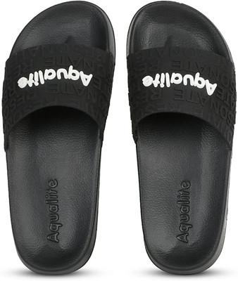 Aqualite Men Slides(Black , 9)