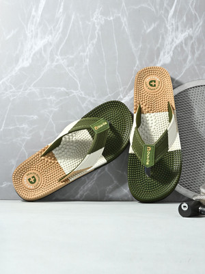 Doctor Health Super Soft Men Slippers(Olive , 7)