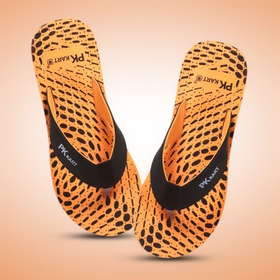 PKKART Men Flip Flops(Orange , 10)