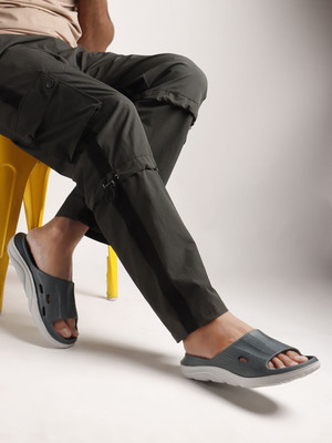 SUKUN Men Slides(Grey , 9)