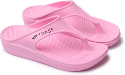 TRASE Women Slippers(Pink , 8)