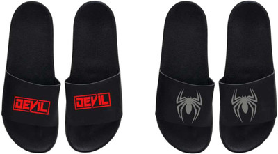 nvisan Men Slides(Red, Grey, Black , 8)