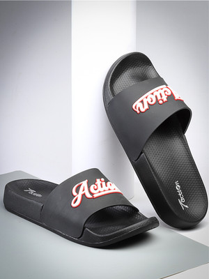 action Men Slides(Black, Red , 8)