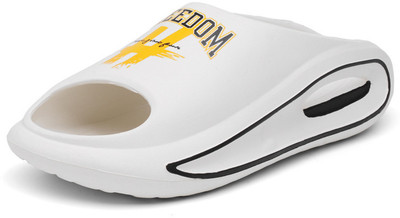 HASTEN Men Slides(White , 9)