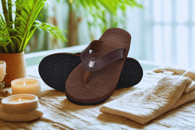 DR STTEP Women Slippers(Brown , 8)