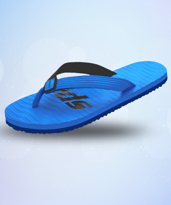 Sparx Men Flip Flops(Blue, Black , 7)