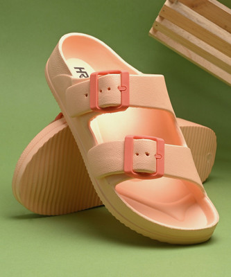 HRX by Hrithik Roshan Women Slides(Orange , 3)
