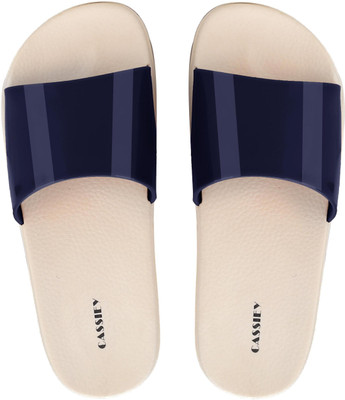 Cassiey Women Slides(Navy , 6)