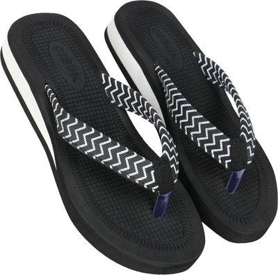 CIBEK Women Doctor step with Cibek comfortable extra soft daily wear women slipper Flip Flops(Black , 7)