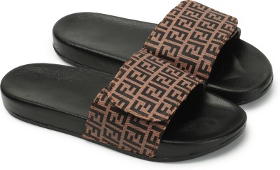 AMACLASS Men Slippers(Brown , 9)