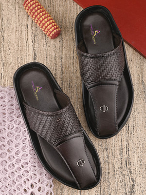 APPELON Men Slippers(Brown , 8)
