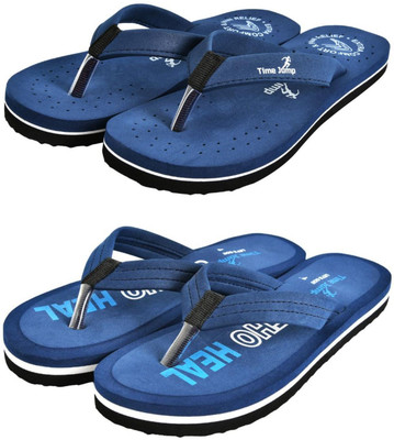 Time Jump Men Slippers(Blue, Blue , 8)