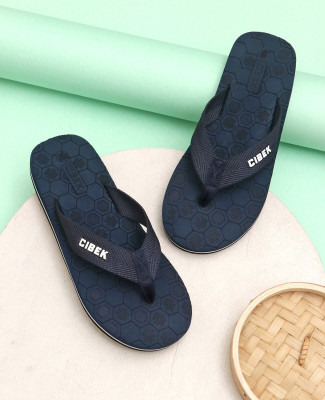 CIBEK Men Flip Flops(Navy , 8)