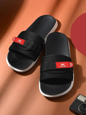 Kook N Keech Men Slides(Black , 8)
