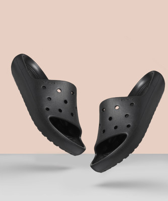 CROCS Men Classic 2.0 Slides(Black , 8 UK/India)