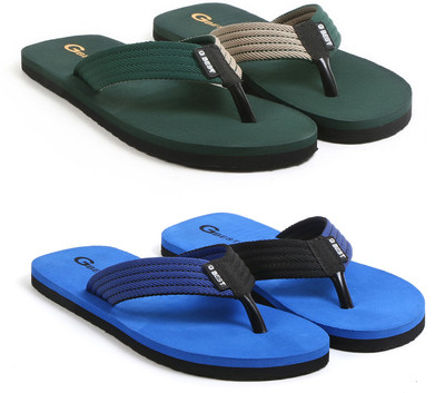 G Best Men Flip Flops(Multicolor , 10)