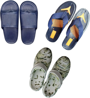 BLIBBERS Men Slippers(Navy, Blue, Multicolor , 7)