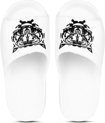 Pampy Angel Men Men Classic, Lightweight, Ultra cushion, Trendy Flipflops, Slipper, Slides Slides(White , 8)