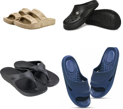 Feel alive Men Slippers(Multicolor , 9)