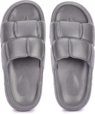 GreenTech Men Slides(Grey , 7)