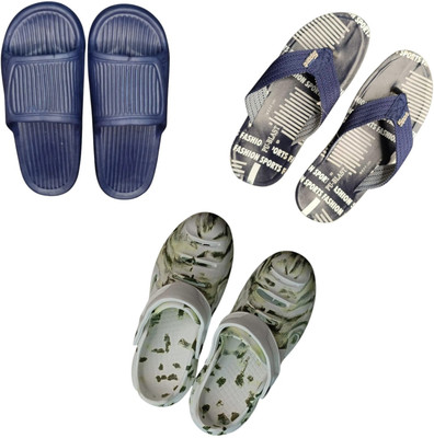BLIBBERS Men Slippers(Navy, Blue, Multicolor , 8)