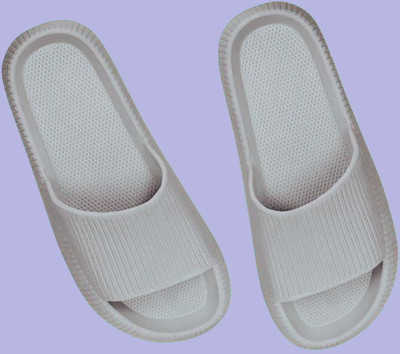 Fuliva Men Flip Flops(Grey , 7)