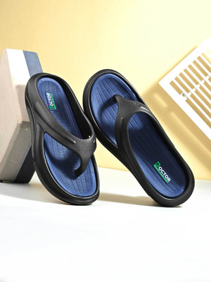 Doctor Health Super Soft Men Men's Orthopedic Slippers | Soft Cushion, Lightweight, Doctor Recommended Design Slippers(Navy , 10)