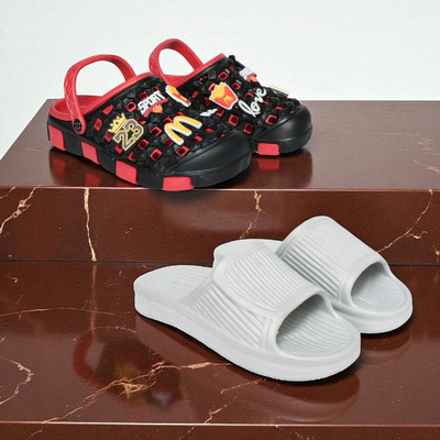 Acorn Men Slides(Red, White, Black , 10)