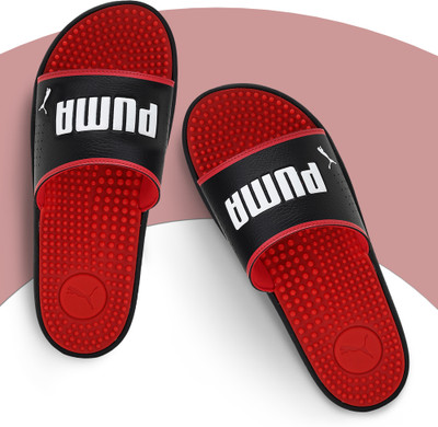 PUMA Men Softride Slide Massage Slides(Black , 10)