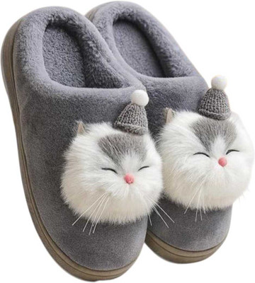 shoptegic Women Slippers(Grey , 5)