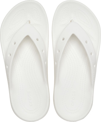 CROCS Men Classic Flip Flops(White , 7 UK/India)