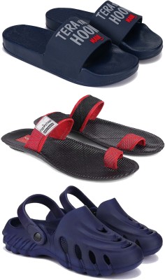 Pennen Men Slippers(Navy , 6)