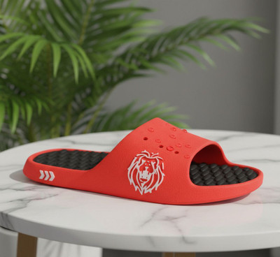 KAVIYAA MERCHANTS Men Flip Flops(Red , 7)