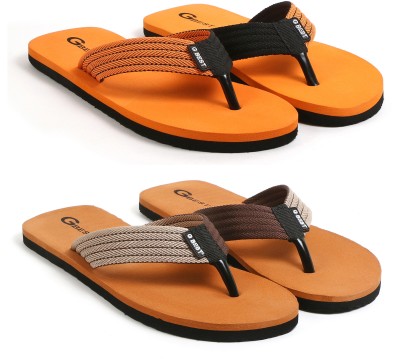 G Best Men Flip Flops(Multicolor , 6)