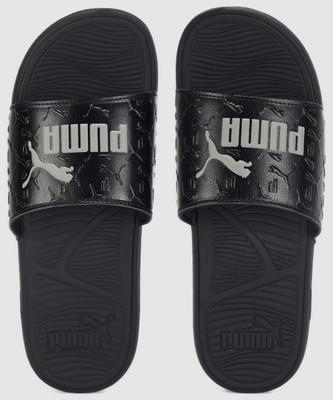 PUMA Men Slides(Black , 10)