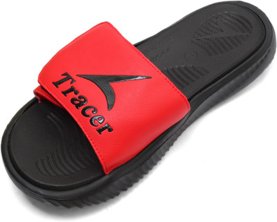 TRACER Men Flip Flops(Red , 6)