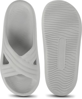 LNT FASHION Men Flip Flops(Grey , 6)