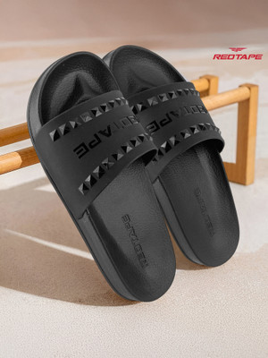 RED TAPE Women Slides(Black , 3)