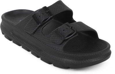 CARLTON LONDON Men Slides(Black , 6)