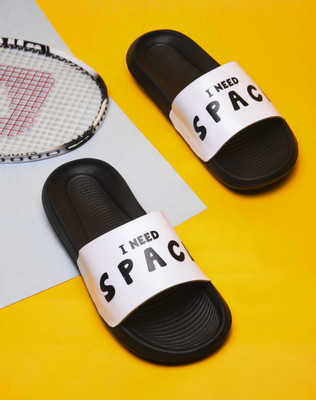 Shoe Mate Men Slides(White , 9)