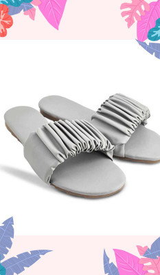 raj-rajeshwari collection Women Slides(Grey , 9)