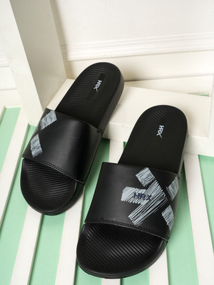 HRX by Hrithik Roshan Men Slides(Black , 11)