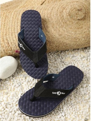 Cozy Wear Men Flip Flops(Blue , 6)