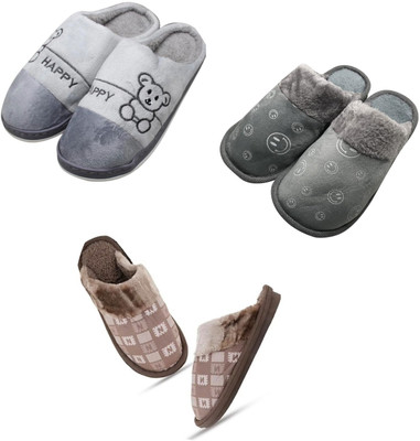 Mahi Enterprises Men Flip Flops(Grey, Grey, Brown , 10)