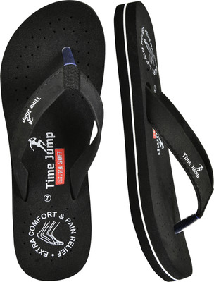 Time Jump Women Slippers(Black , 7)